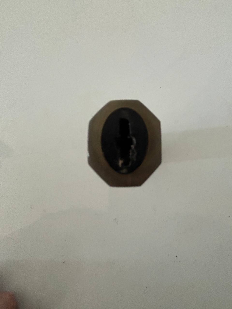 Ebony WA handle with Water Buffalo Horn Bolster for 240mm Gyuto with silver spacers