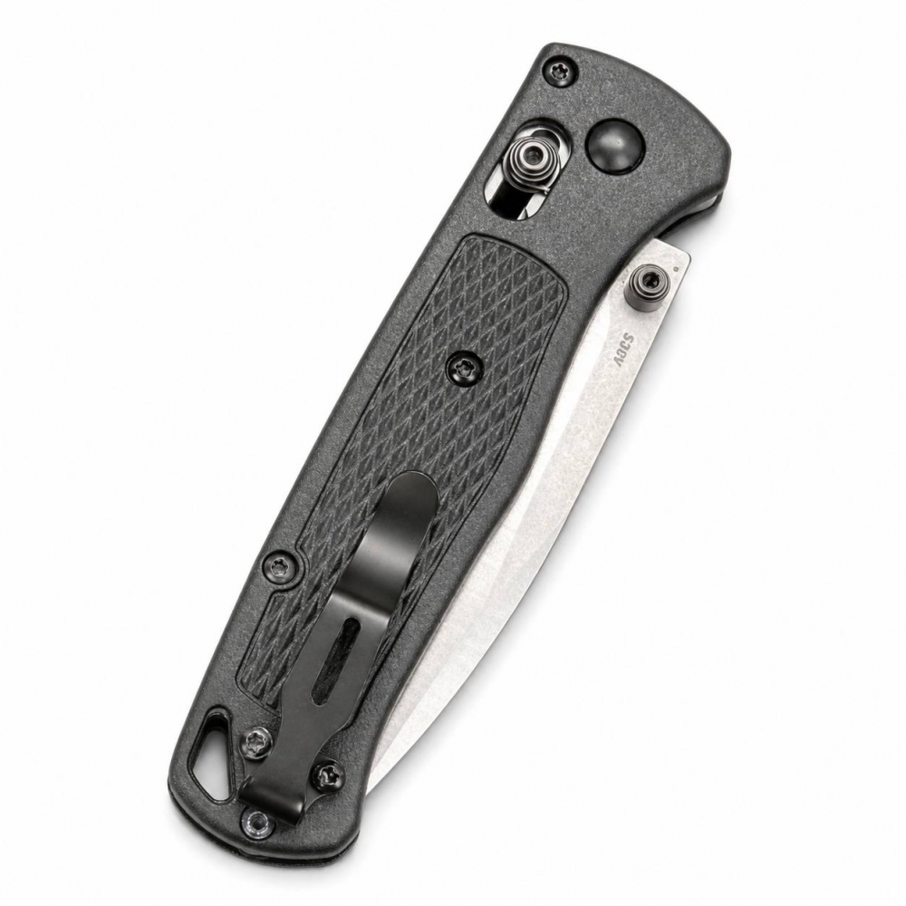 Benchmade Bugout 535 Custom Black Grivory Drop Point