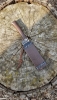 Hand Forged80CrV2 Left Cleaver (170x50mm)- Left Hand Grind-Jute Micarta & Ash Wood Sheath-Blacksmith Certified (57-59HRC)