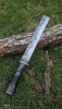 Handmade Japanese Nata Knife- Heavy Duty Survival Cleaver, A Hand Forged 80CrV2 Steel, Jute Micarta Handle,Ash Wood & Micarta Sheath- Bushcraft Tool