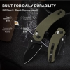 [NEW] Kizer \"Mini Bulldog\" (V3672SS4) *Amazon Exclusive* Clutch Lock, D2 Steel Sheepsfoot Blade, OD Green G10 Scales