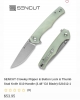 Sencut \"Crowley\" (S21012-1) Button Lock, D2 Steel Drop Point Blade, Natural G10 Scales