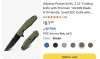 Fintiso \"Odyssey\" (FHW-2023-010-1) Flipper/Liner Lock, 14C28N Steel Clip Point Blade, OD Green G10 Scales
