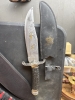 Deer picture inlay 10” Bowie knife