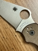 Spyderco Para 3 Brown Canvas Micarta with Cru-Wear Steel Blade