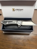 Dreamtech Flipper Crossbar Lock Gray Ti/Black CF (3.25\" Satin) D9409G-OPEN BOX