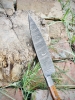 Custom Hand-Forged Damascus Chef Knife with Rosewood & Damascus Bolster Handle
