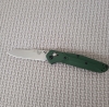 Benchmade 940 Osborne (BE940) | Green Aluminum | Reverse-tanto
