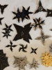 50 plus throwing stars in wood box