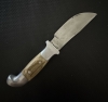 Vintage R.H. Ruana Bonner Montana \"M\" Stamp Custom Fixed Blade Knife