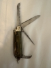 Vintage Joseph Rodgers & Sons Sheffield 4-Blade Gardener's Pruning Pocket Knife with Saw & Grafting Blade