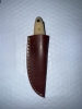 Handmade Damascus Steel Knife - Camel Bone Handle