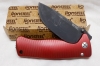 LionSteel - SR2A - Red Handle - Black Blade, FREE with purchase of one of my Hinderer knives!!