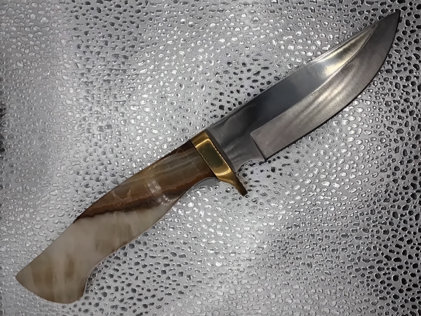 Onyx Handle Drop Point Hunter