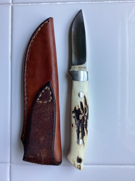 Vintage 1992 R.J. Martin Custom Fixed Blade Hunter – Unrestored Original Condition