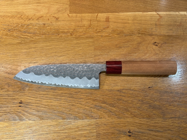 TSUNEHISA SANTOKU AOGAMI SUPER CHERRY 165 MM - Like new
