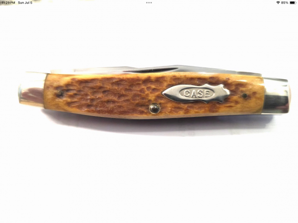 1995 CASE XX TESTED HONEY BONE CLASSIC MUSKRAT KNIFE 620093-SALESMAN SAMPLE