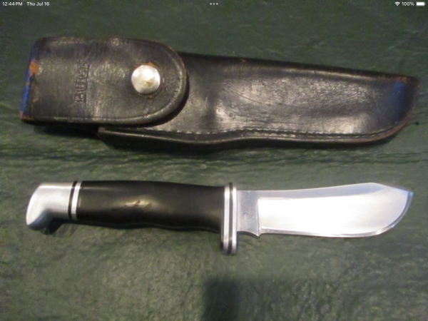 1972 Buck 103 Skinner Knife Inverted 3-Line Tang Stamp
