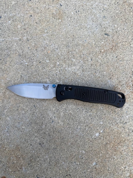 Benchmade 535-cstm Bugout Knife Black Grivory S30V Axis Drop Point Folding Knife