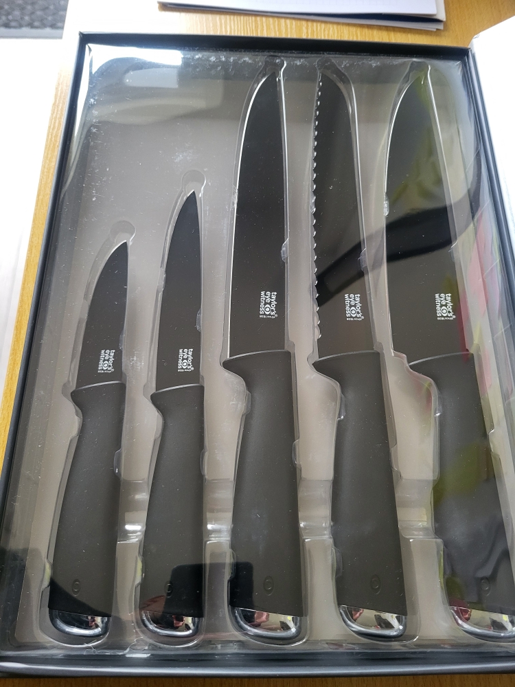 Taylor's Eye Witness Juno 5-Piece Kitchen Knife Set (Chrome Edition)