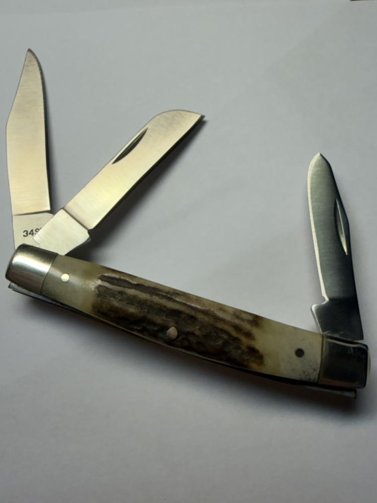 Schrade USA 34ST Middleman Stockman - Factory-Built Genuine Stag - Mint in Original Box & Complete