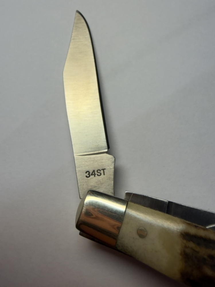 Schrade USA 34ST Middleman Stockman - Factory-Built Genuine Stag - Mint in Original Box & Complete