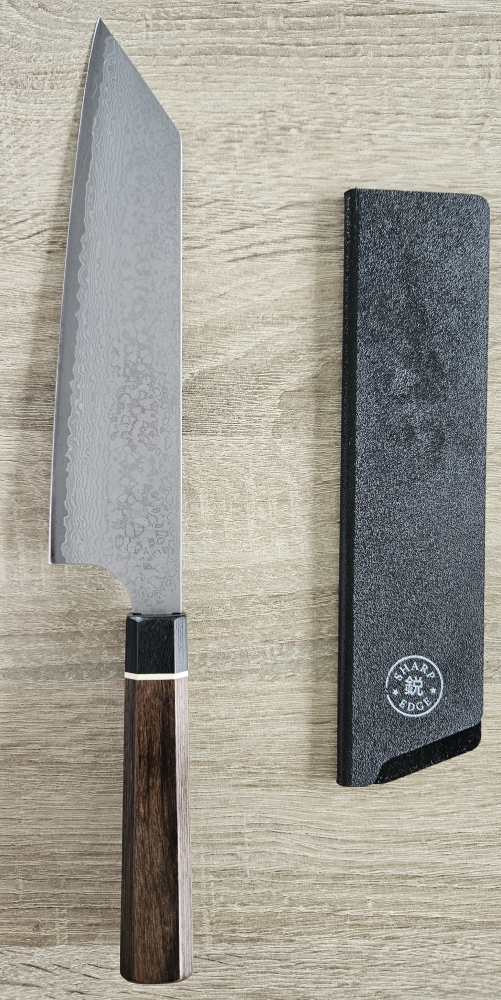 Suncraft Bunka Black Damascus 200mm