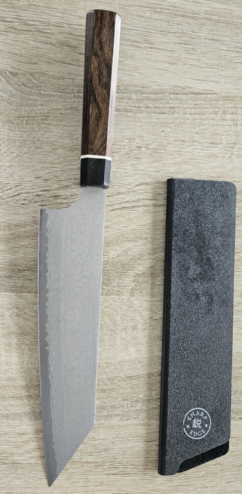 Suncraft Bunka Black Damascus 200mm