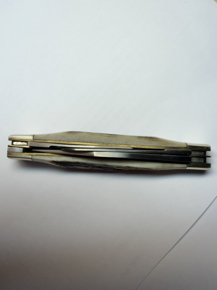 Schrade USA 34ST Middleman Stockman - Factory-Built Genuine Stag - Mint in Original Box & Complete