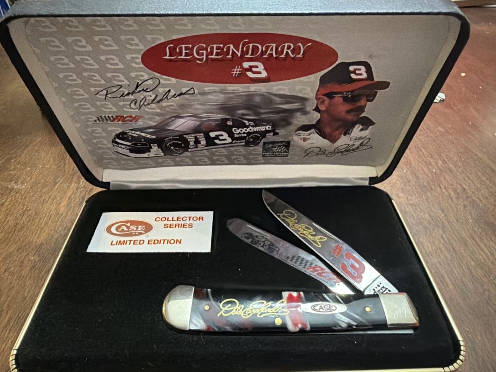 Dale Earnhardt RCR case XX Frost Cutlery 2001 9254 SS knife with box # 567 of 5000