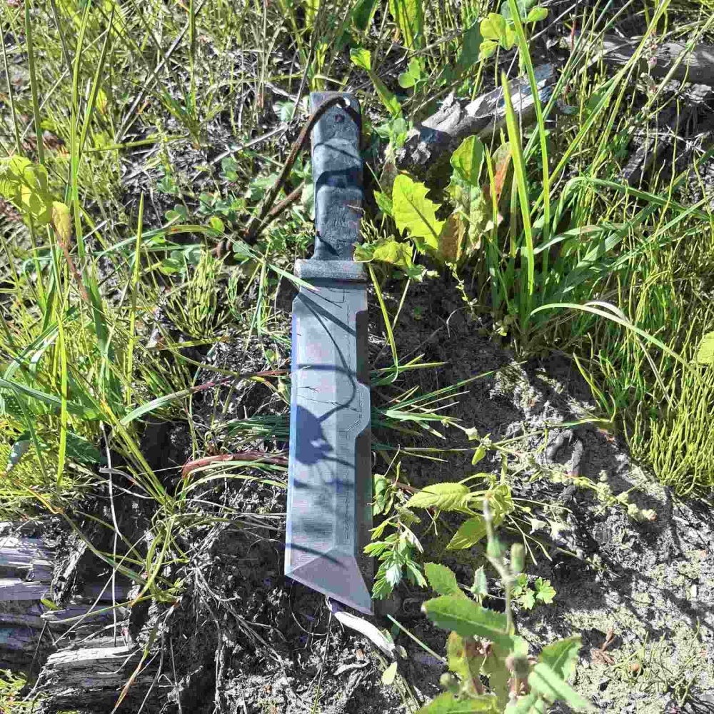 Handmade Tactical Nata Tanto Knife, 80CrV2 High Carbon Steel Bushcraft Cleaver, Chisel Grind Outdoor Survival Tool, Custom Jute Micarta