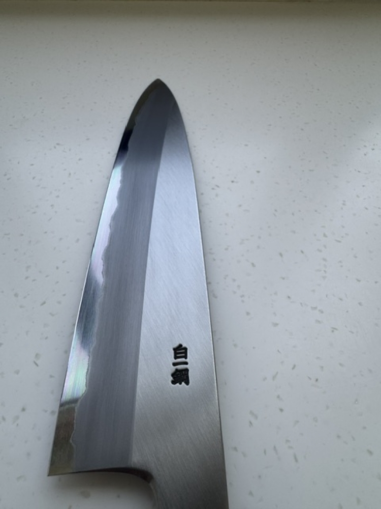 Nakagawa White #1 Stainless Clad Migaki Gyuto 240mm