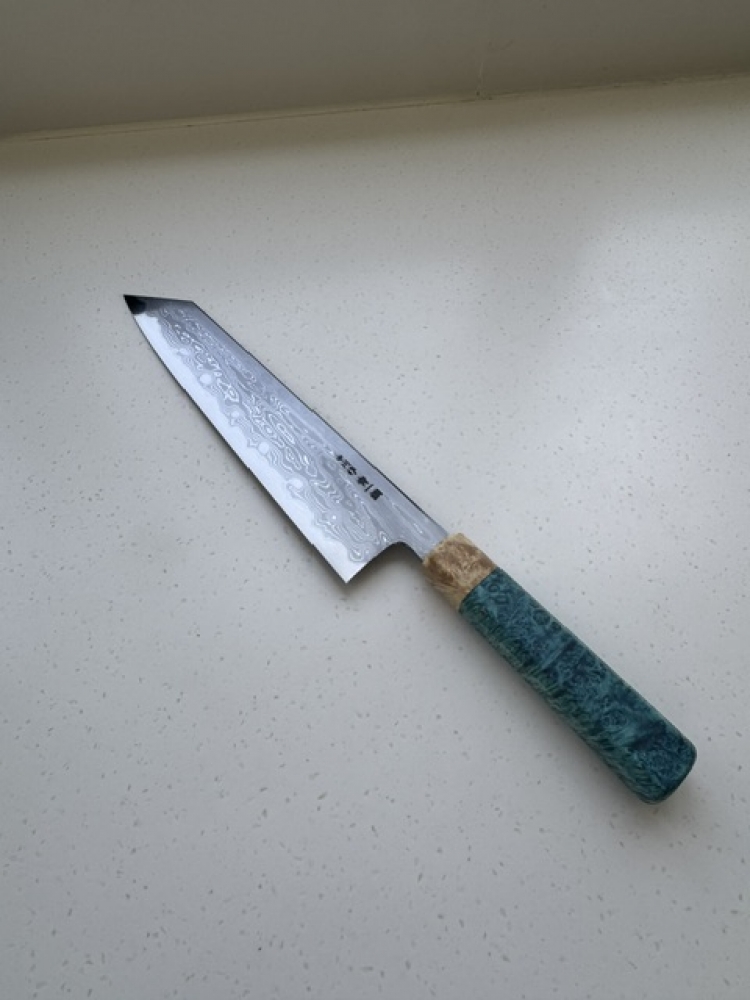 Nakagawa x Myojin Blue 1 Damascus 240mm Kiritsuke Gyuto