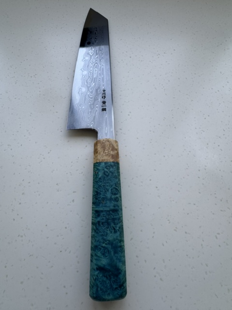 Nakagawa x Myojin Blue 1 Damascus 240mm Kiritsuke Gyuto