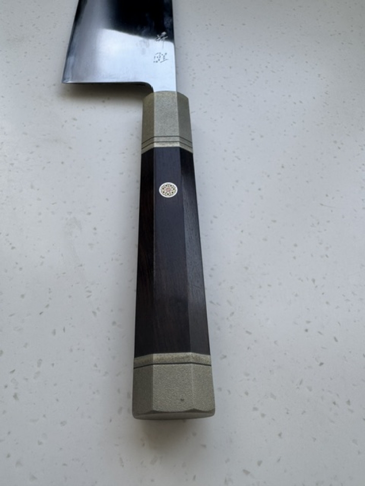 Toyama B2 210mm Noborikoi Nakiri w/custom handle