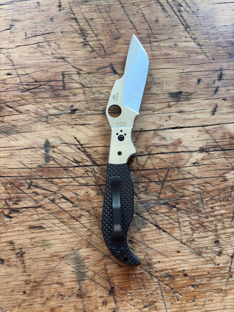 Spyderco Ed Schempp Navaja C147CFP Carbon Fiber S30V Discontinued MINT