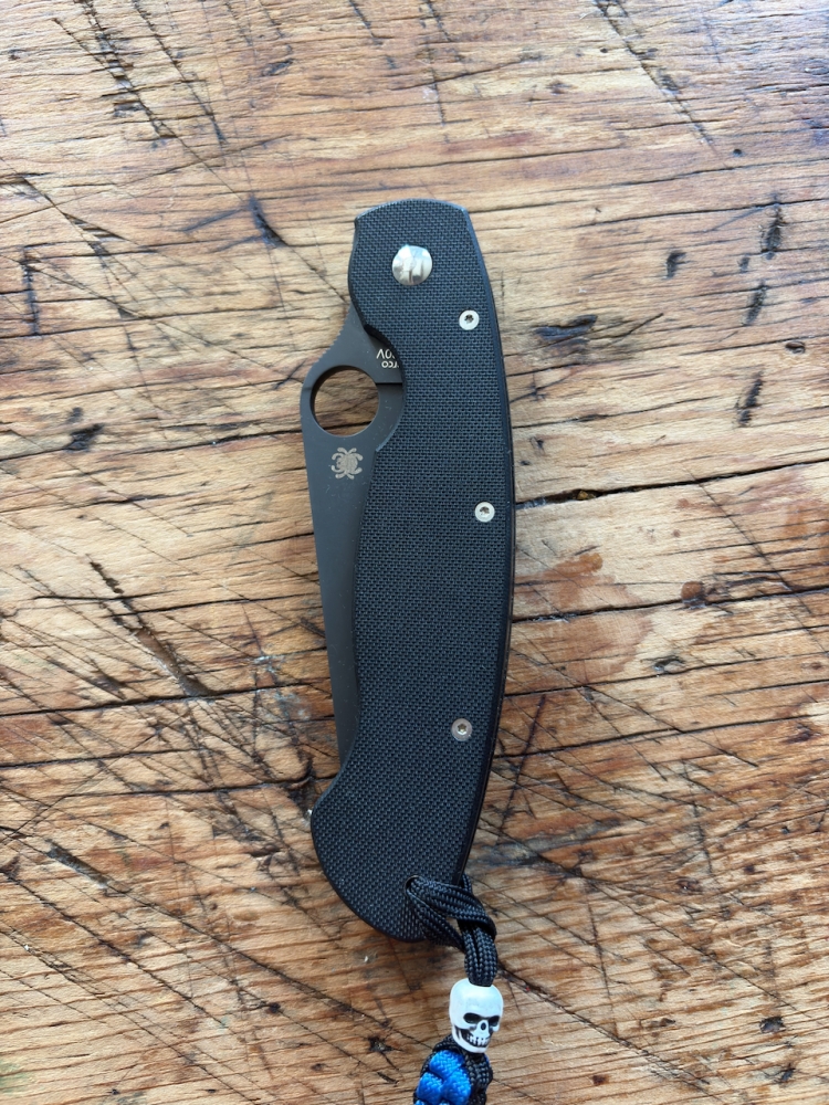Spyderco Military 1 C36GPSBK (CPM-S30V, Black Combo Edge) - 2007 Vintage 'AG' Box Error