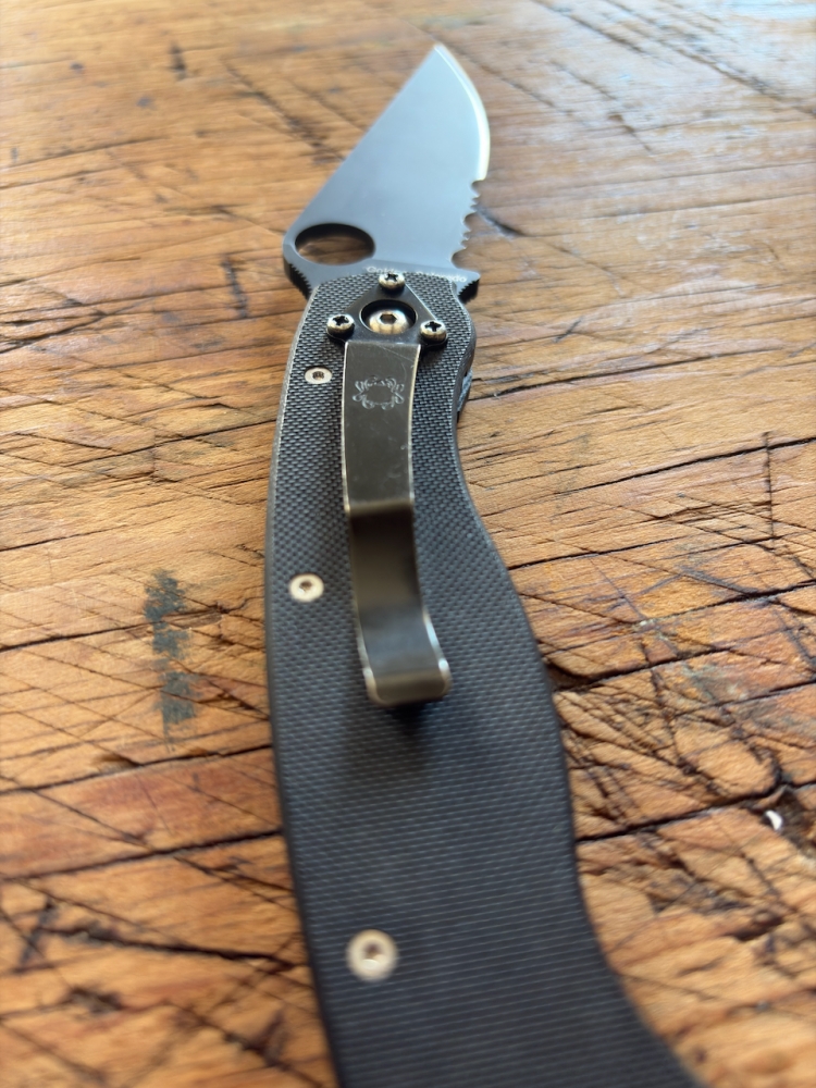 Spyderco Military 1 C36GPSBK (CPM-S30V, Black Combo Edge) - 2007 Vintage 'AG' Box Error