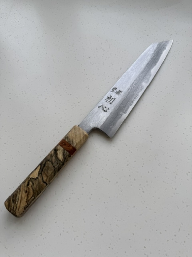 Hastukokoro Nakagawa Blue 1 Damascus 210mm Kiritsuke Gyuto