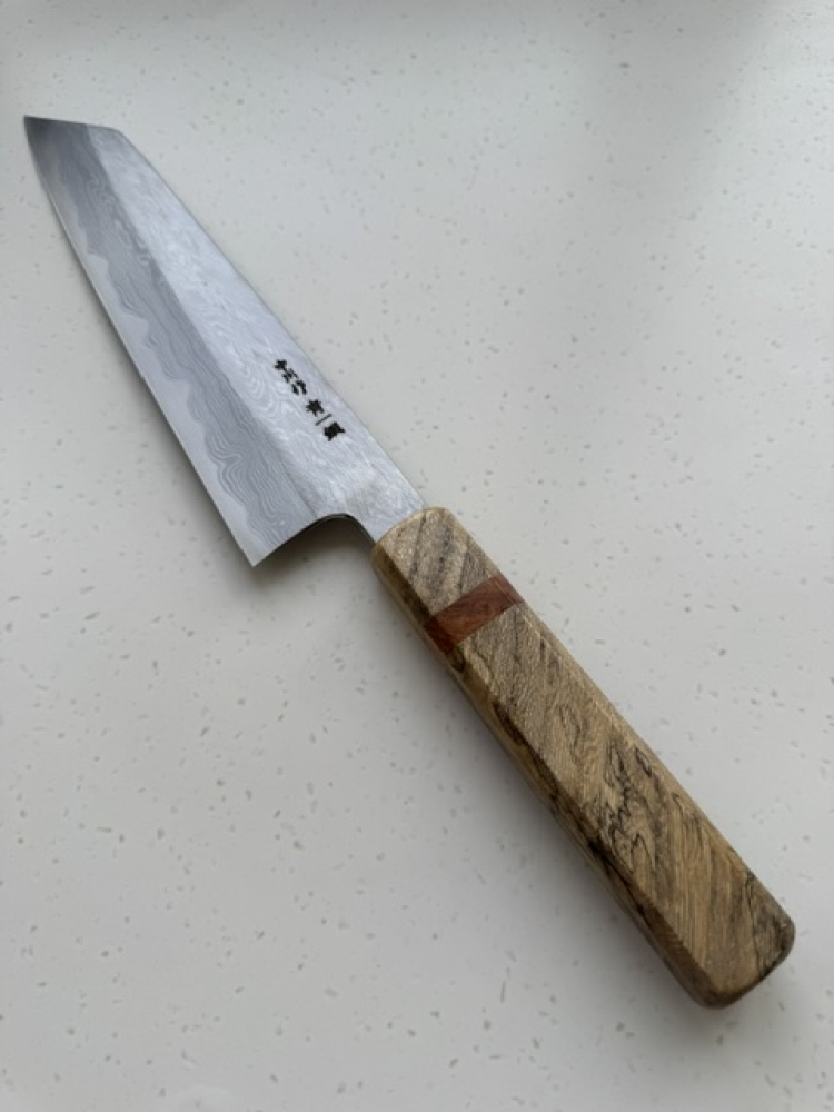 Hastukokoro Nakagawa Blue 1 Damascus 210mm Kiritsuke Gyuto