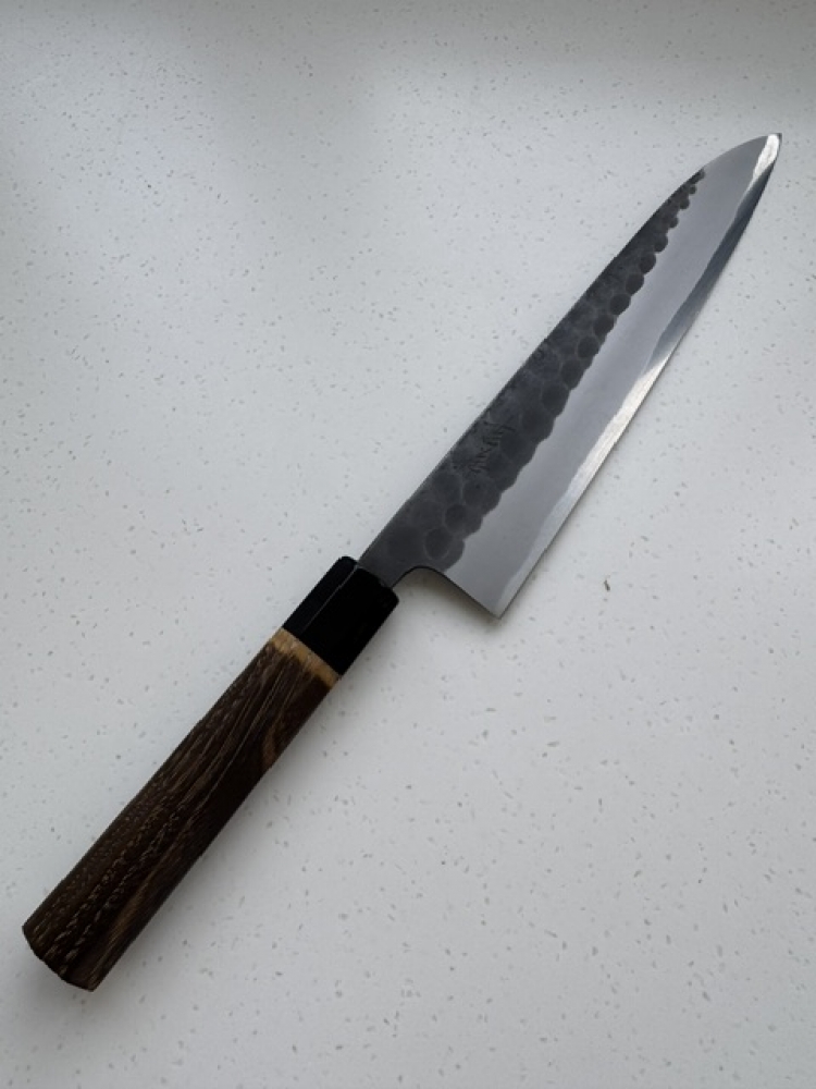 Yoshikane White 2 Kurouchi Tsuchime 240mm Gyuto
