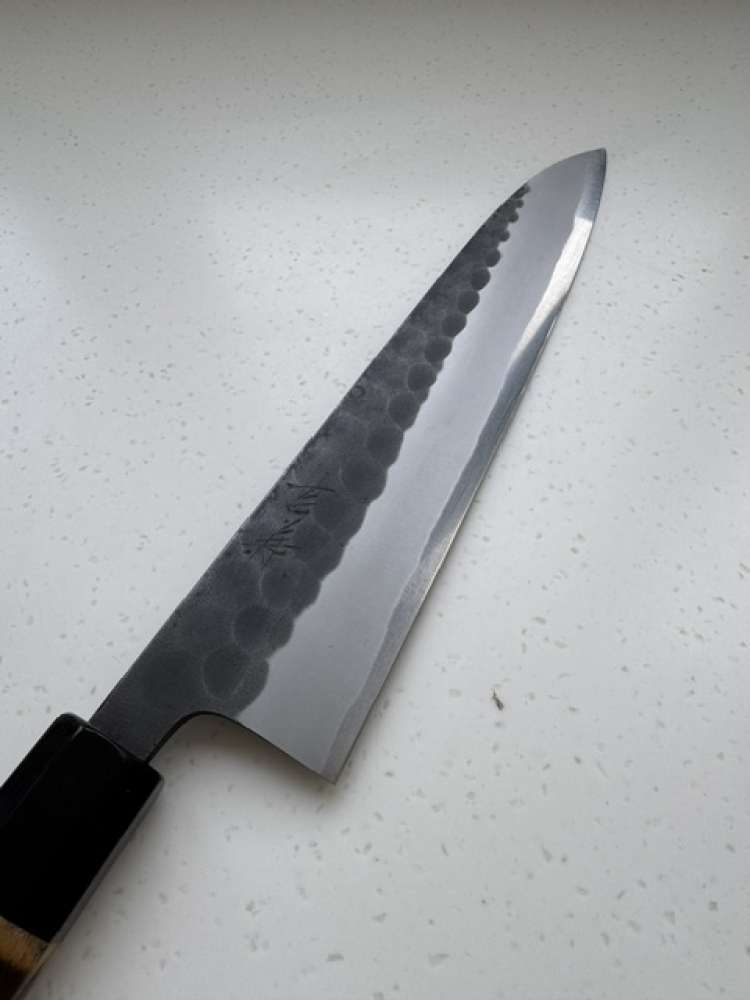 Yoshikane White 2 Kurouchi Tsuchime 240mm Gyuto