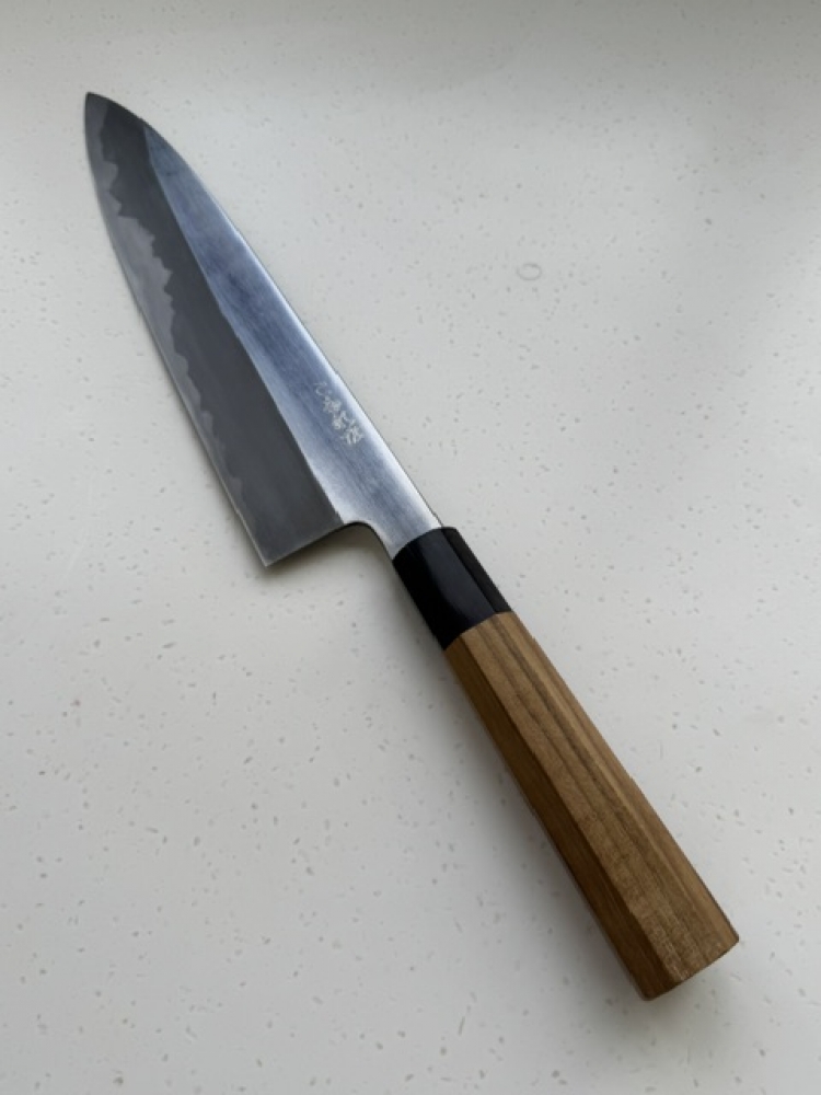 Hatsukokoro Komorebi Blue 2 240mm Gyuto Wide Bevel w/saya