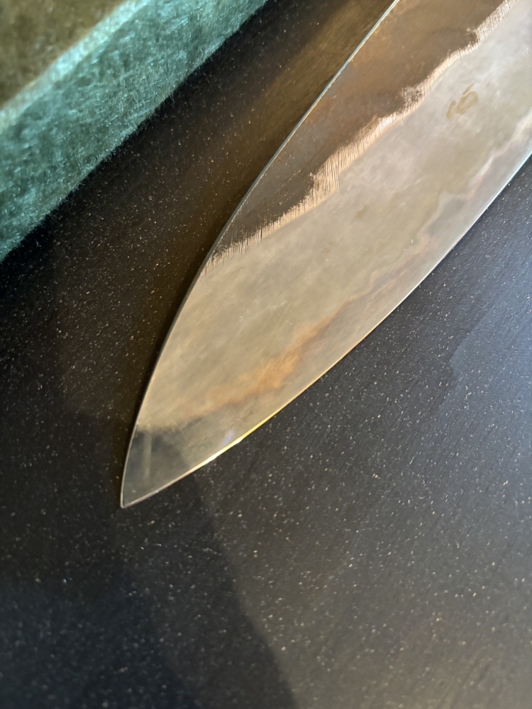 Yoshikazu Tanaka white 1, JNS, 230mm, Ebony handle!!!