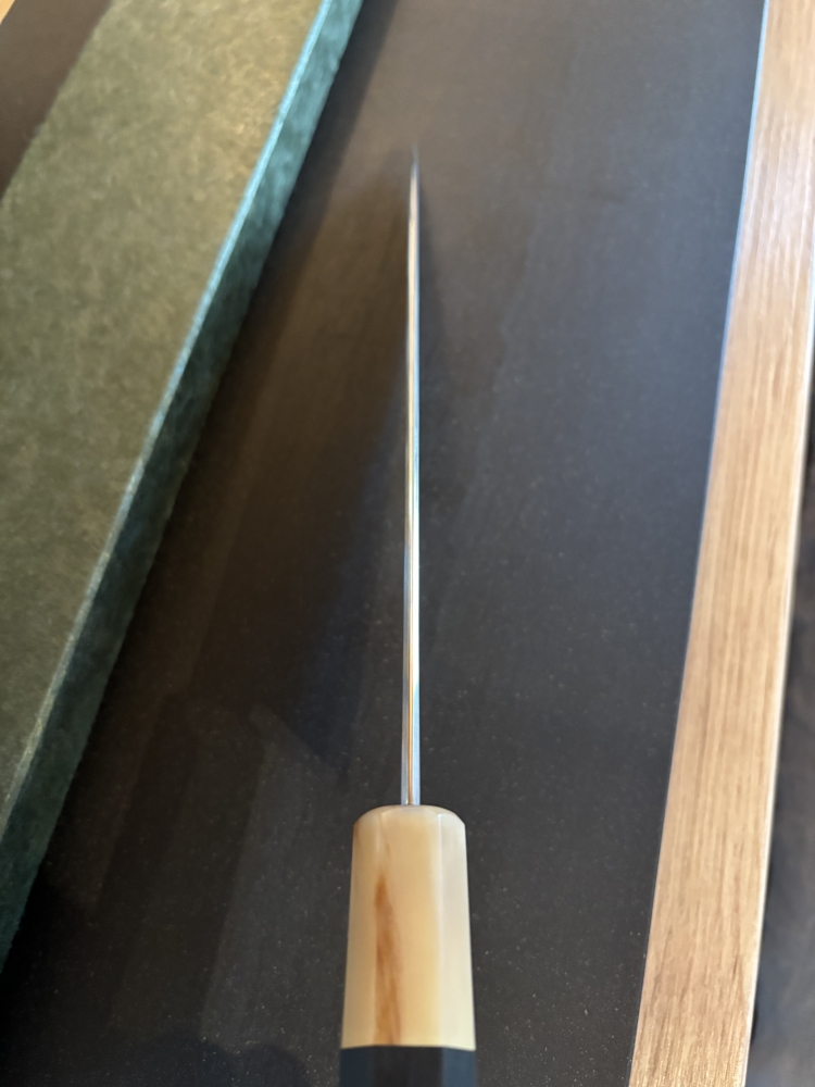 Yoshikazu Tanaka white 1, JNS, 230mm, Ebony handle!!!