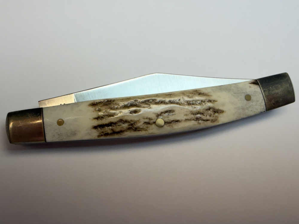 Schrade USA 33ST Middleman Jack – Factory-Built Genuine Stag – Mint – Original Box & Complete