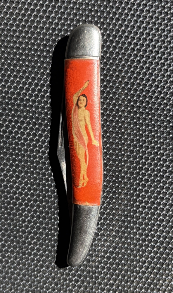 Vintage Hammer Brand Pin-Up Girl Pocket Knife