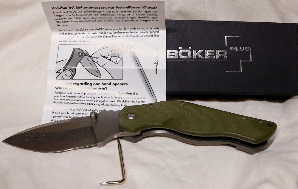 SUPER COOL Boker Plus- Dark Hallow- Sniper Bladeworks design !!!