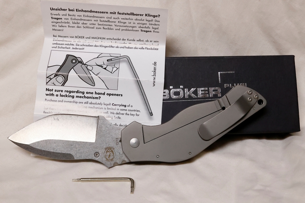 SUPER COOL Boker Plus- Dark Hallow- Sniper Bladeworks design !!!