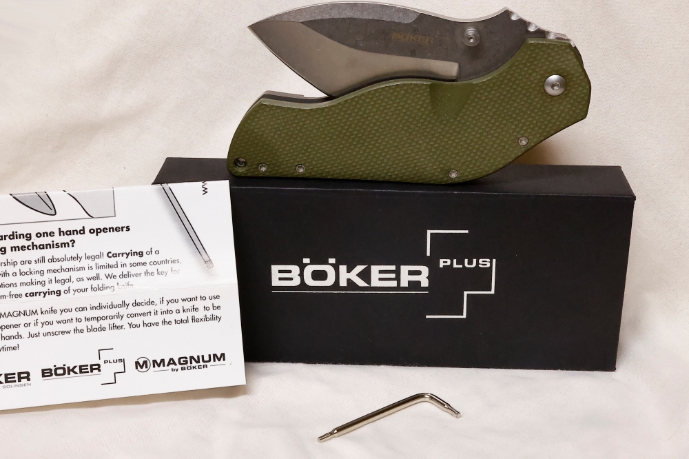 SUPER COOL Boker Plus- Dark Hallow- Sniper Bladeworks design !!!